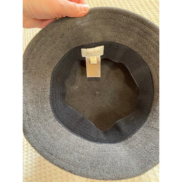 Brixton Suffolk Deep Gray Terrycloth Y2K Street Style Unisex Bucket Hat One Size - Picture 5 of 8